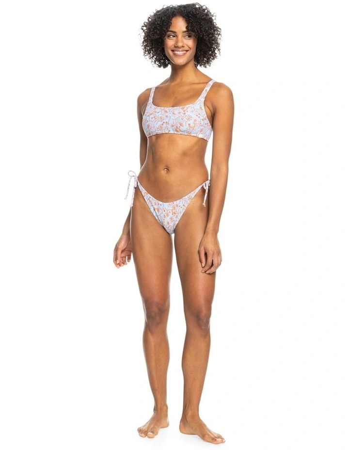 Retro Isle Bralette Bikini Top in Blue image 6