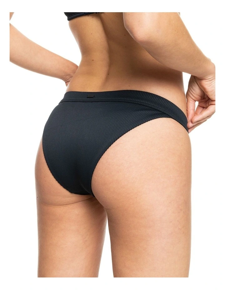 Rib Love The Surfrider Bikini Bottoms in Black image 2