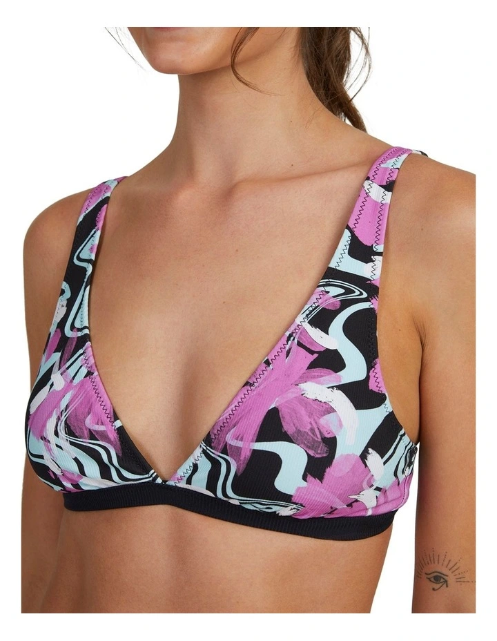 Ace Elongated Tri Bikini Top in Assorted image 4
