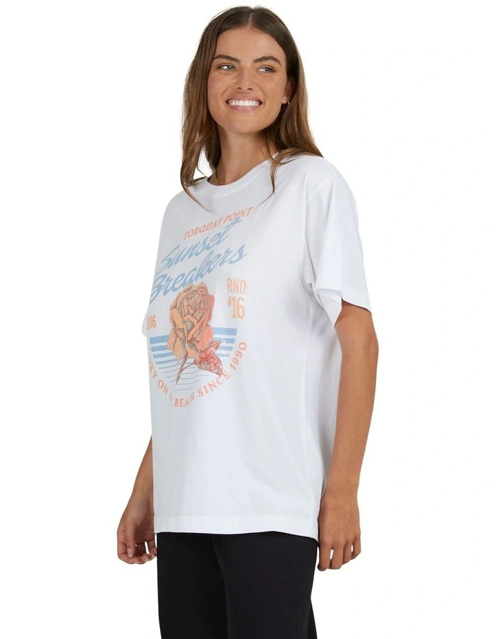 Rozalia Oversized T-Shirt in Bright White image 3