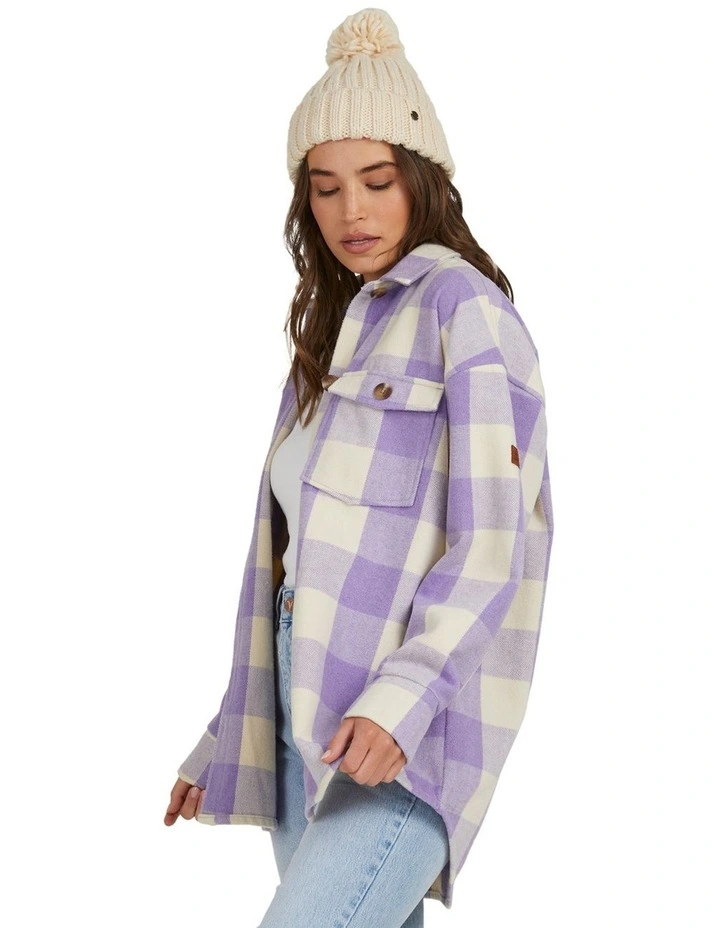 Check The Swell Overshirt in Purple Multi image 2