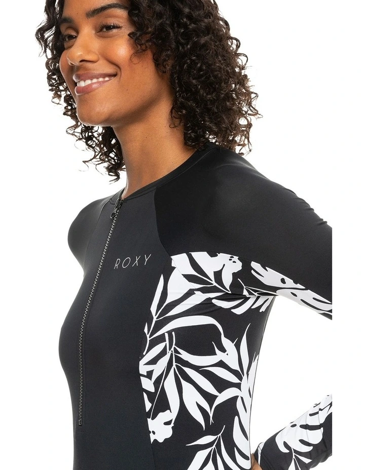 Onesie Long Sleeve One Piece Swimsuit in Black image 4