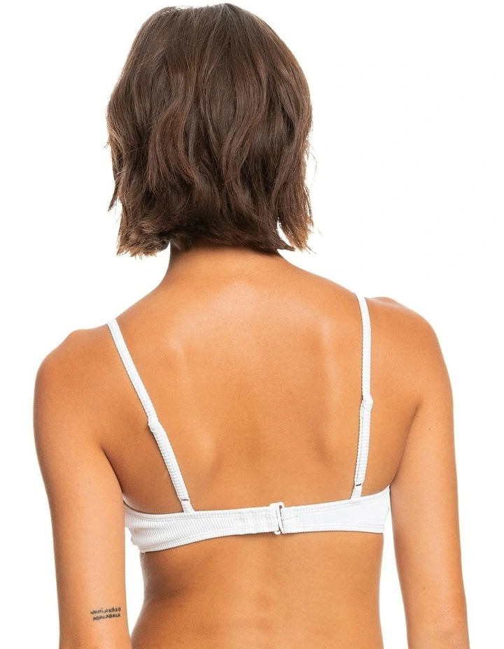 Love Triangle Bikini Top in White image 2