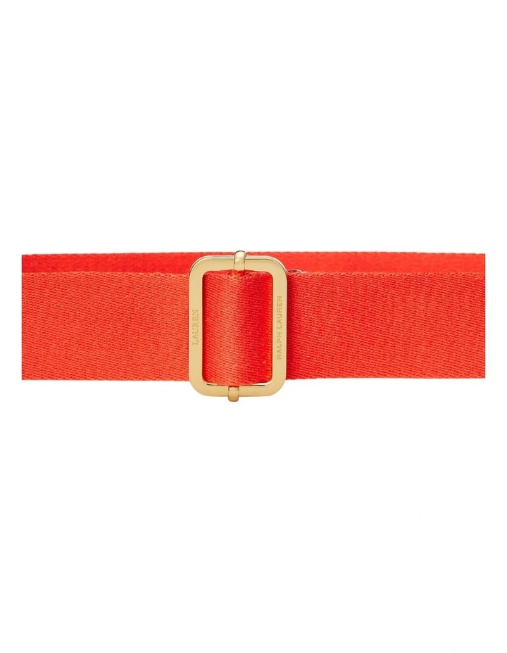 Webbed Wide Belt in Orange image 2