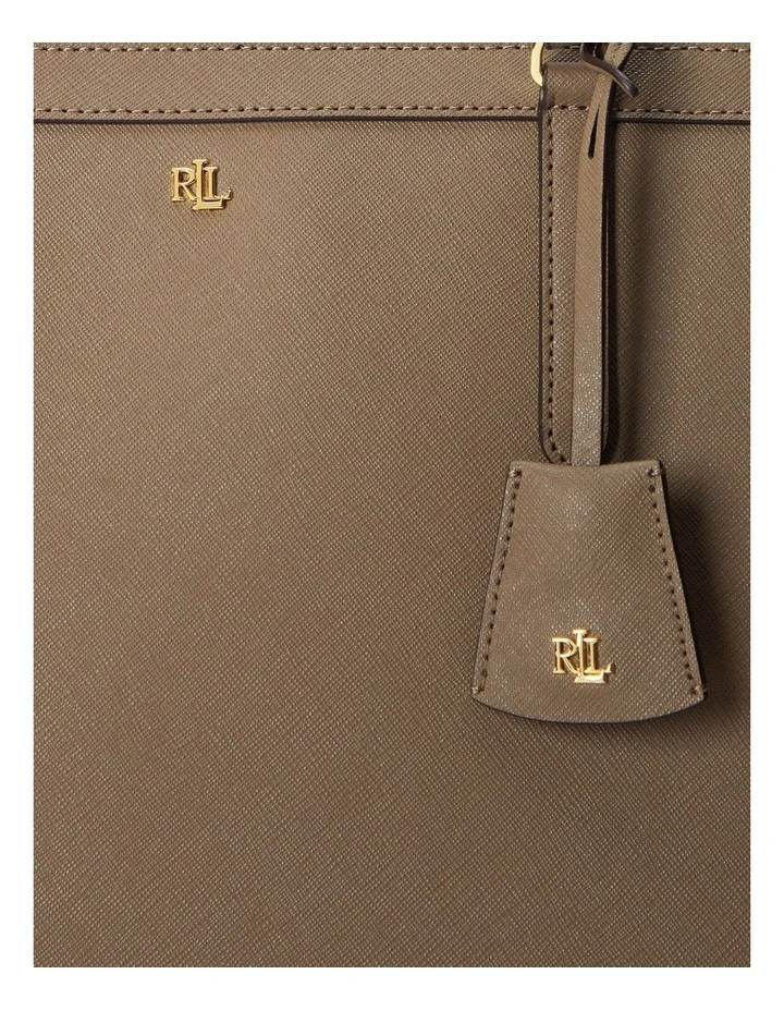 Crosshatch Leather Large Clare Tote in Brown image 5