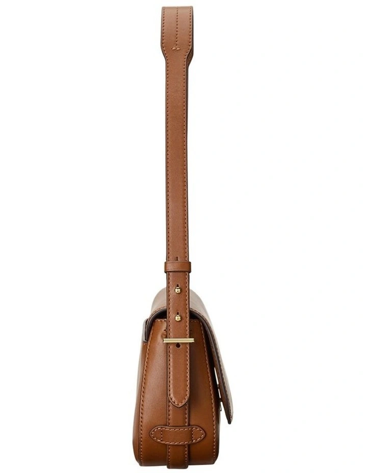 Maddy Small Leather Shoulder Bag in Brown image 3