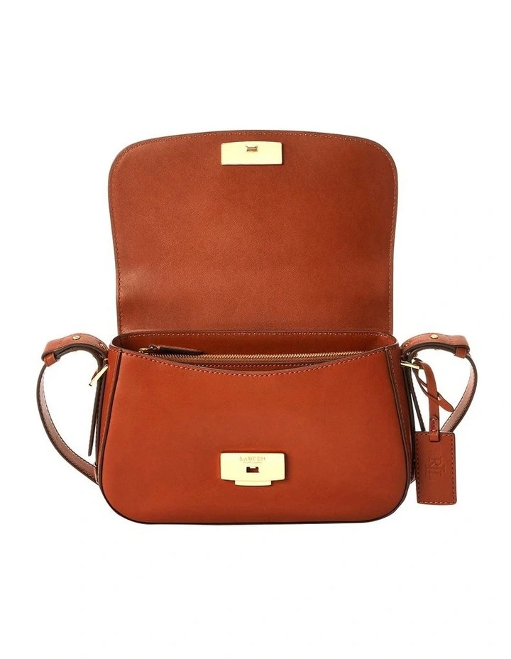 Maddy Small Leather Shoulder Bag in Brown image 5