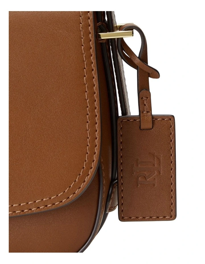 Maddy Small Leather Shoulder Bag in Brown image 7