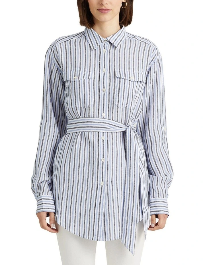 In Wear Rael Lynn Shirt, Blue Stripe