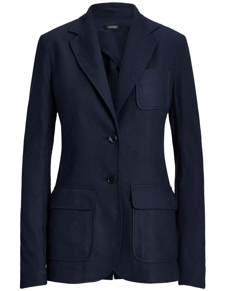 Linen-Blend Twill Blazer image 4