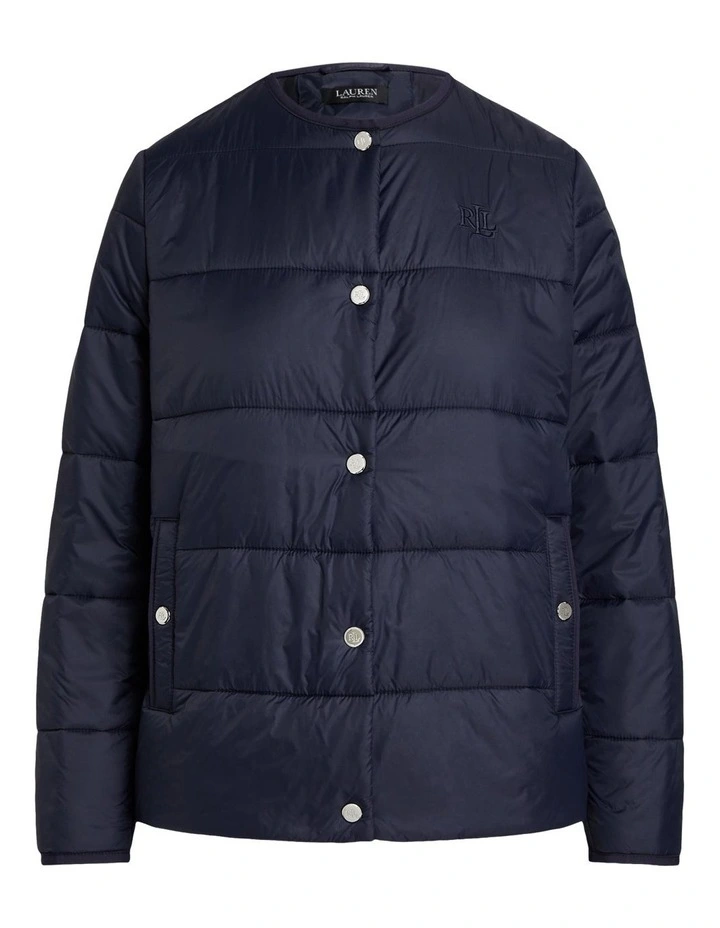 Quilted Jacket in Navy image 1