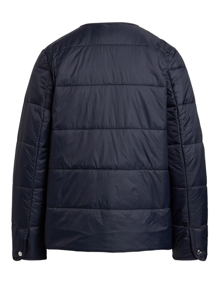 Quilted Jacket in Navy image 2