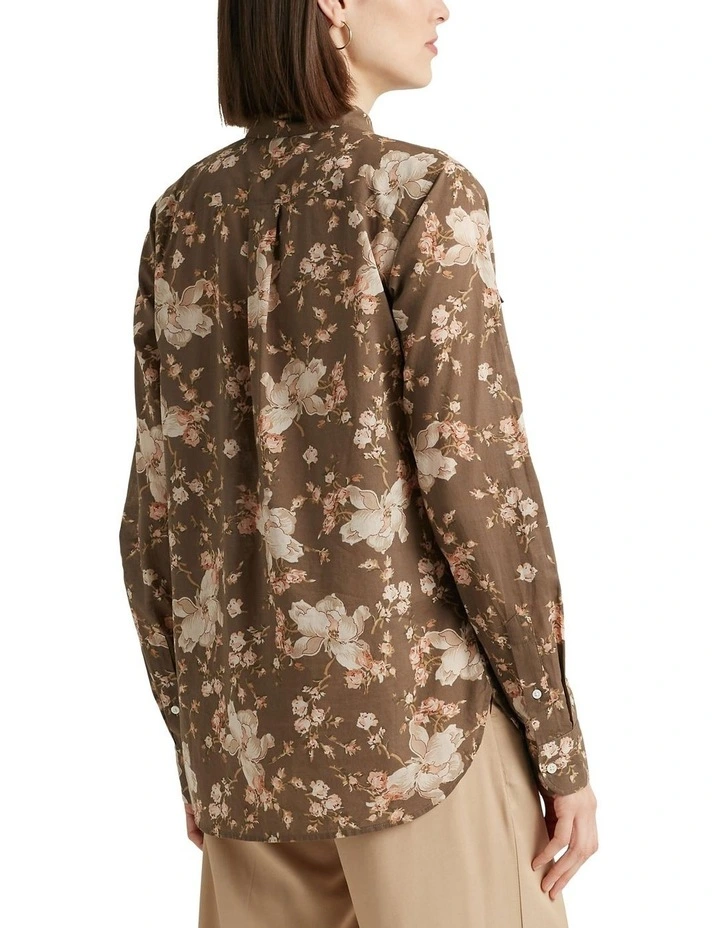 Floral Cotton Voile Shirt in Assorted image 2