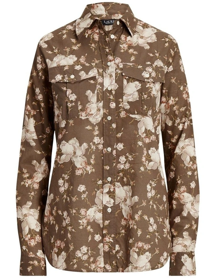 Floral Cotton Voile Shirt in Assorted image 4
