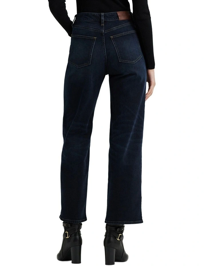 High Rise Wide Leg Jeans in Blue image 2