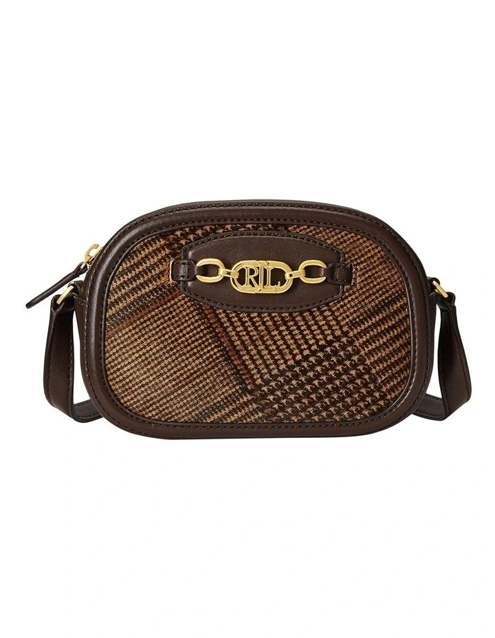 Glen Plaid Jordynn Crossbody Bag Medium in Brown image 1
