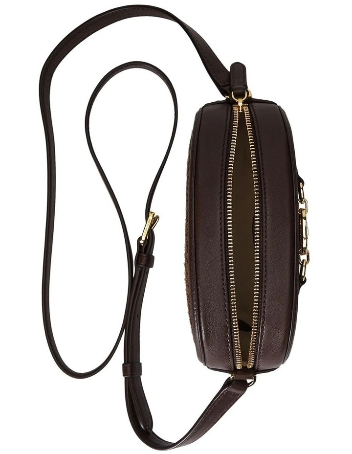 Glen Plaid Jordynn Crossbody Bag Medium in Brown image 4