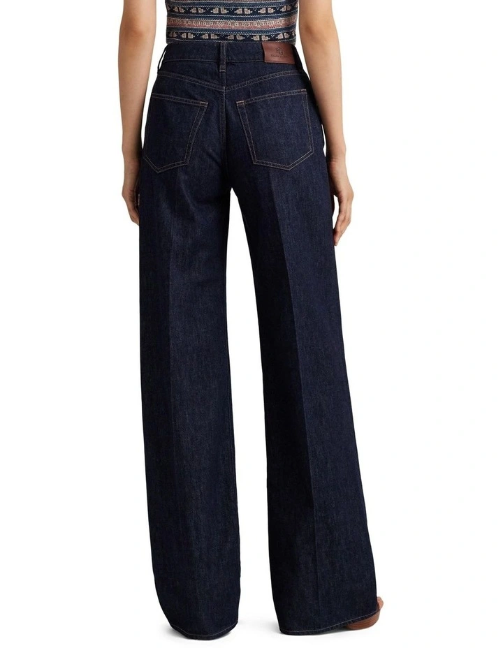 Mid-Rise Wide-Leg Jean in Blue image 2