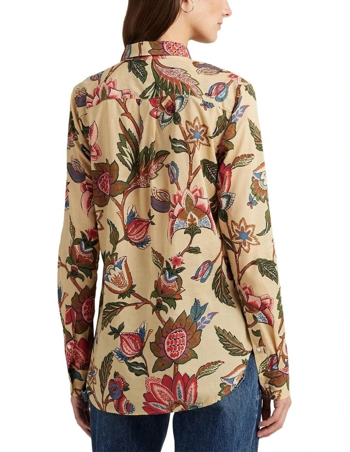 Floral Cotton Voile Shirt in Assorted image 2