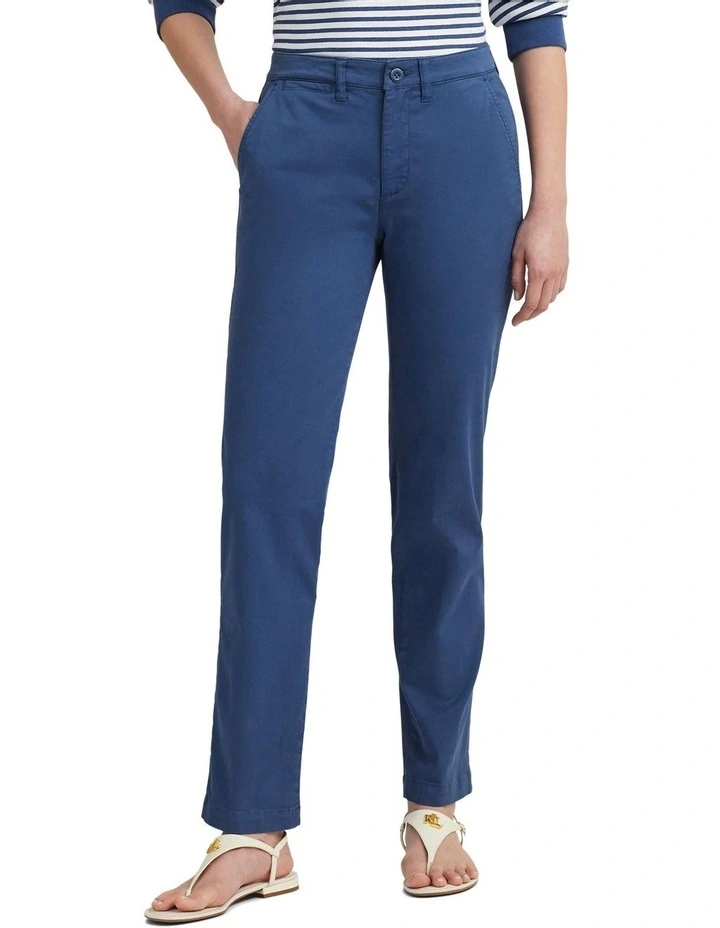 Slim Fit Stretch Chino Pant in Blue image 1