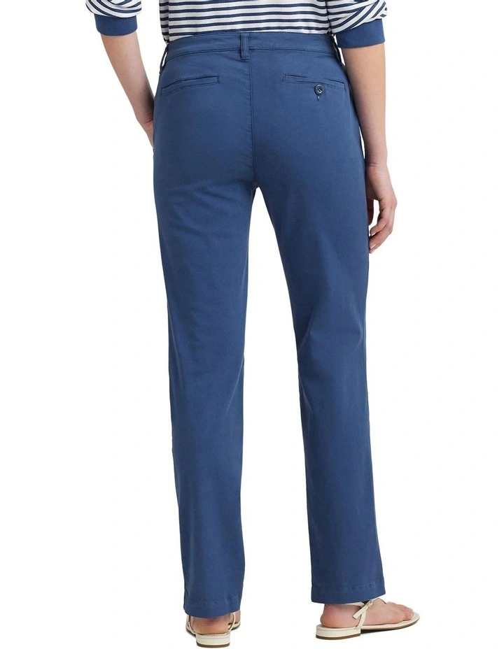 Slim Fit Stretch Chino Pant in Blue image 2