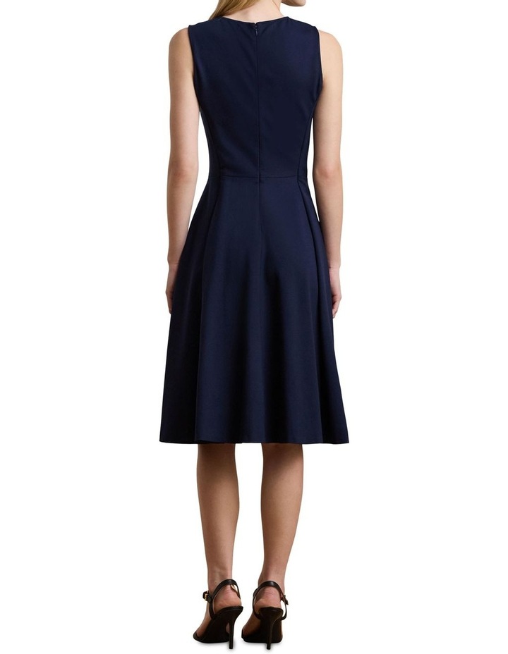 lauren ralph lauren women's ponte fit-and-flare dress Lauren Ralph Lauren PONTE FIT AND FLARE DRESS - Jersey dress - mascarpone cream/off-white