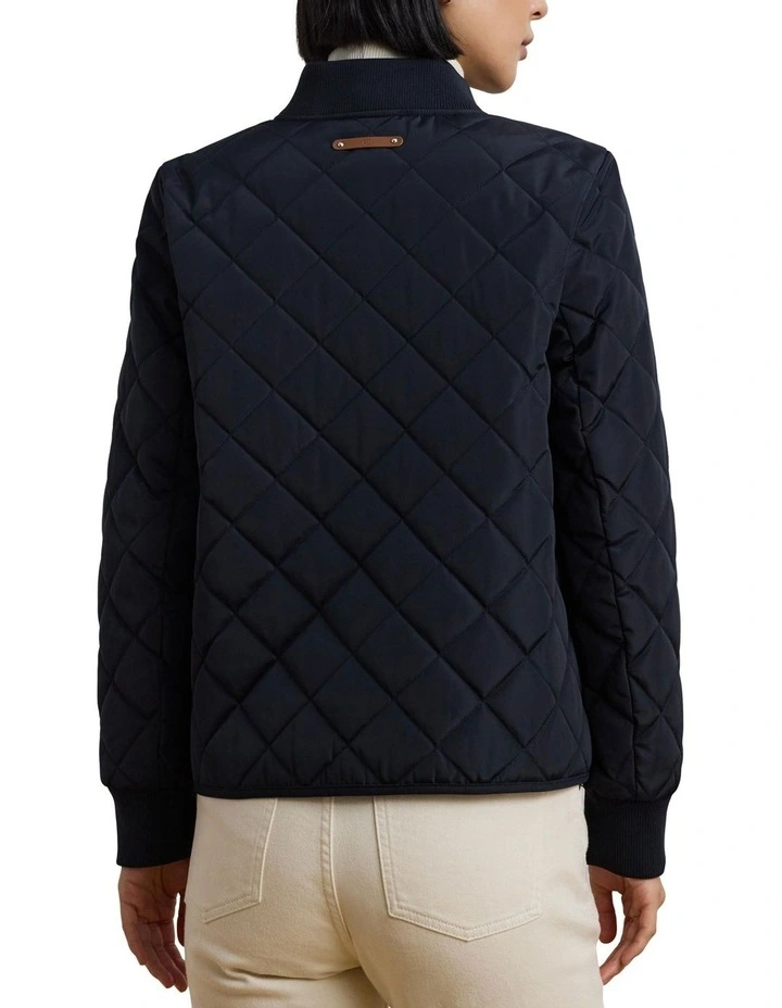 Crest-Patch Quilted Bomber Jacket image 2