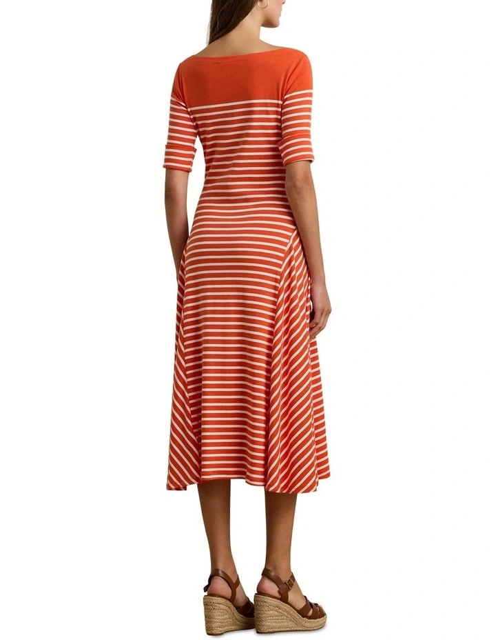 Striped Cotton Midi Dress image 2