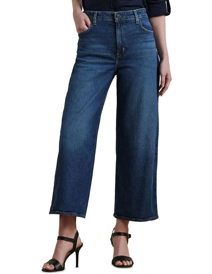 High-Rise Wide-Leg Cropped Jean image 1