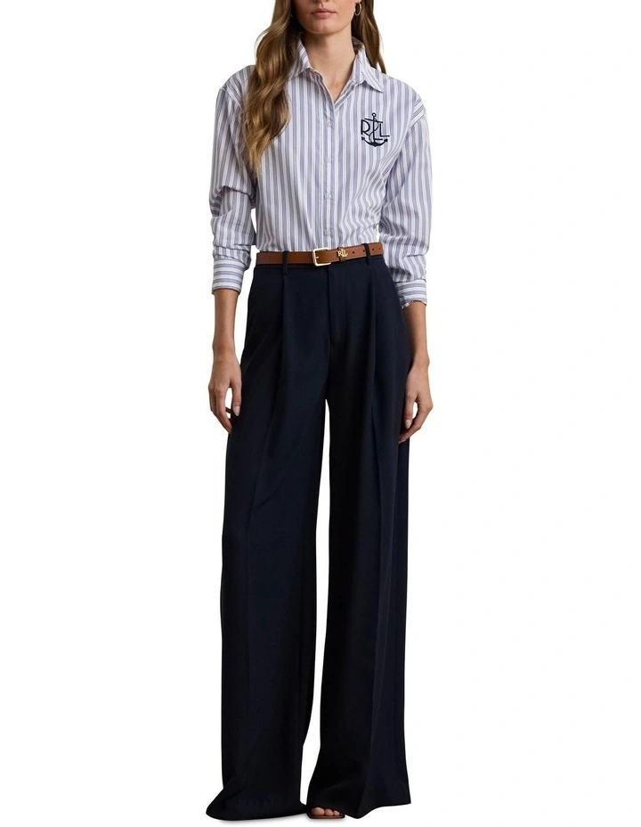 Relaxed Fit Striped Broadcloth Shirt image 3