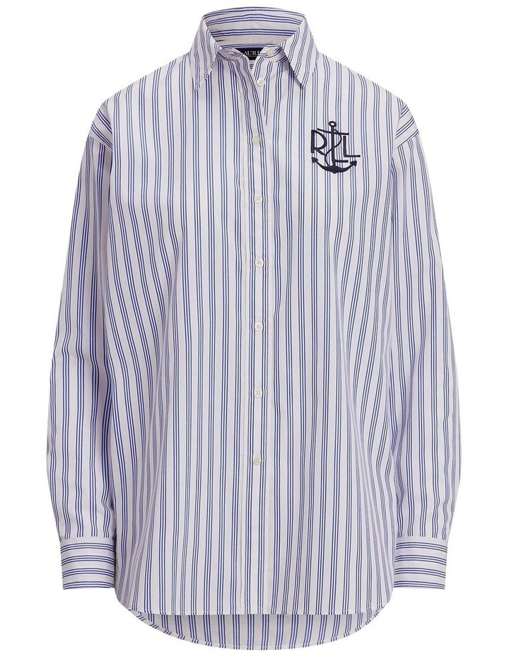 Relaxed Fit Striped Broadcloth Shirt image 4