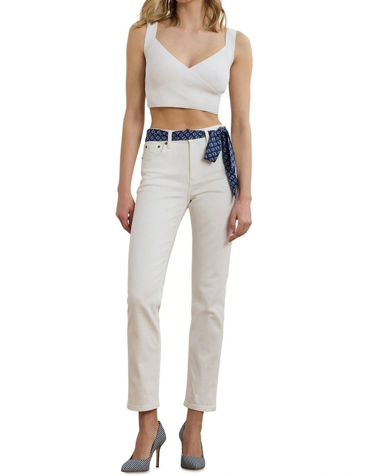 High-Rise Straight Ankle Jean image 3