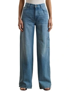 High-Rise Wide-Leg Carpenter Jean