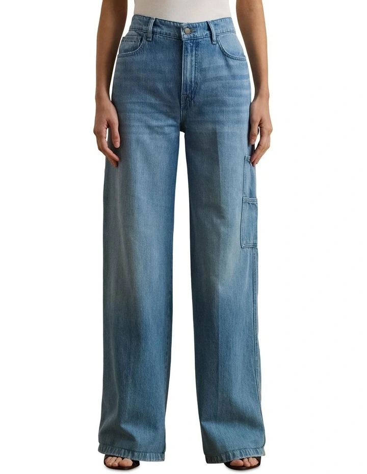 High-Rise Wide-Leg Carpenter Jean image 1