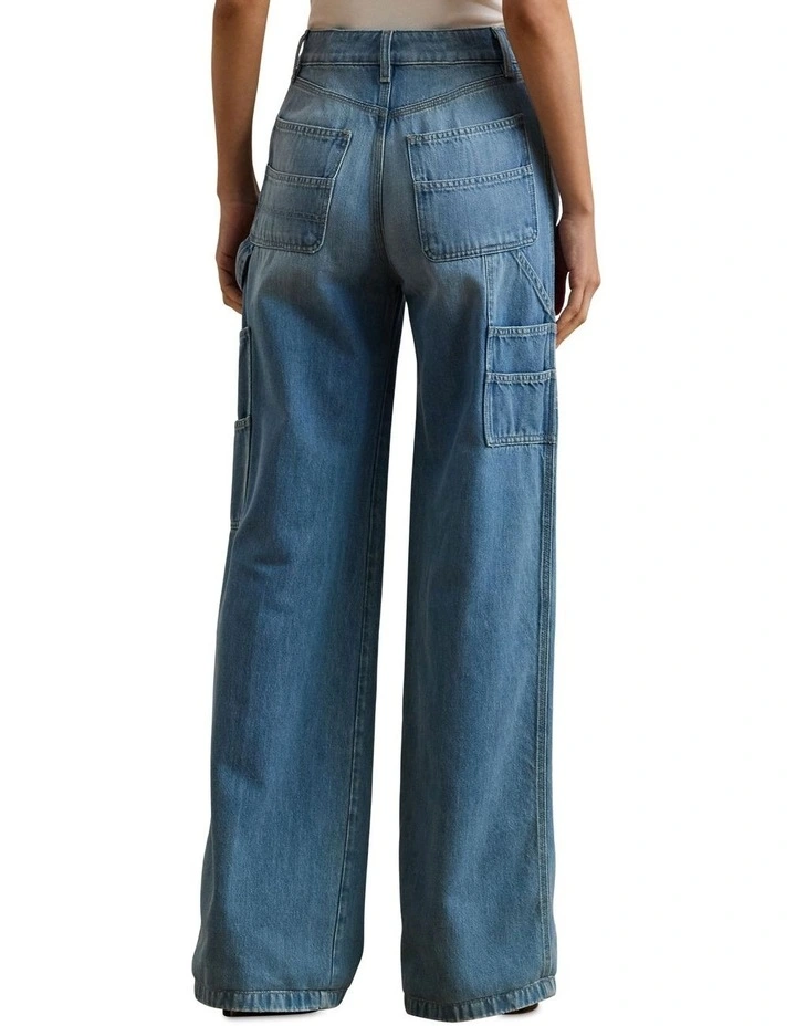 High-Rise Wide-Leg Carpenter Jean image 2