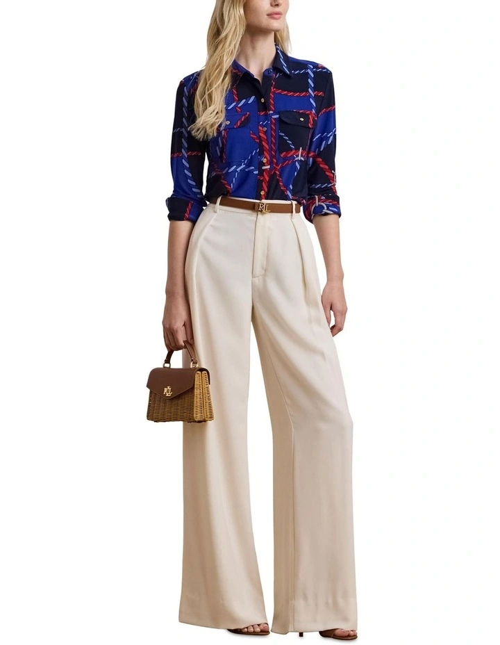 Slim Fit Rope-Print Jersey Shirt image 3