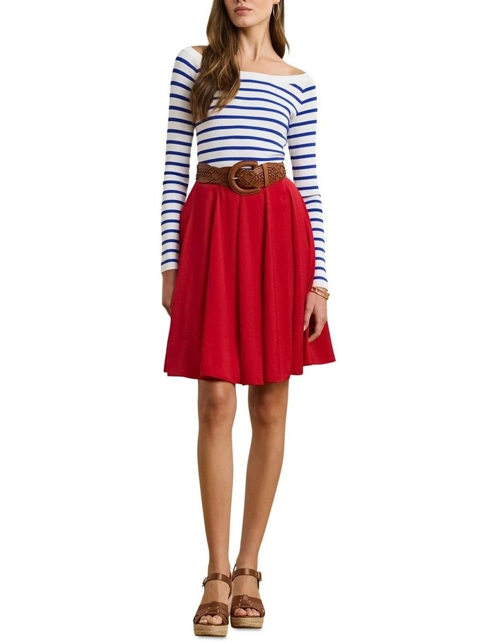 Striped Ballet-Neck Sweater image 3