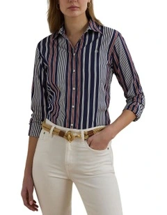 Classic Fit Striped Broadcloth Shirt