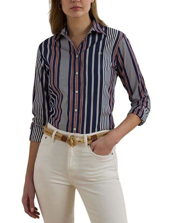 Classic Fit Striped Broadcloth Shirt image 1