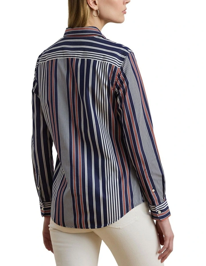 Classic Fit Striped Broadcloth Shirt image 2