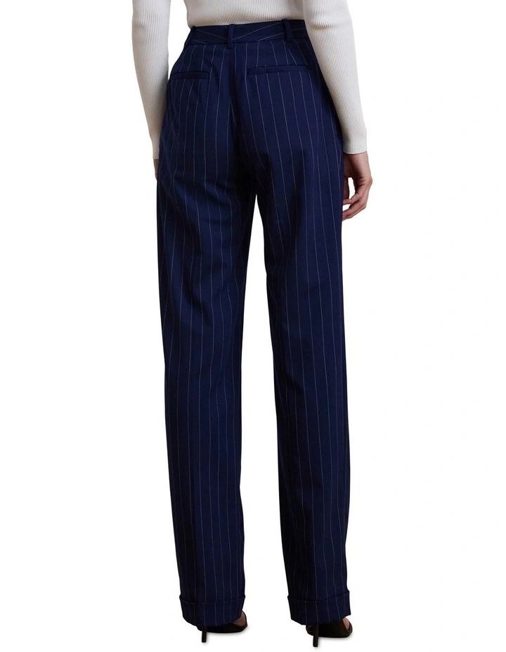 Pinstripe Wool-Blend Twill Pant image 2