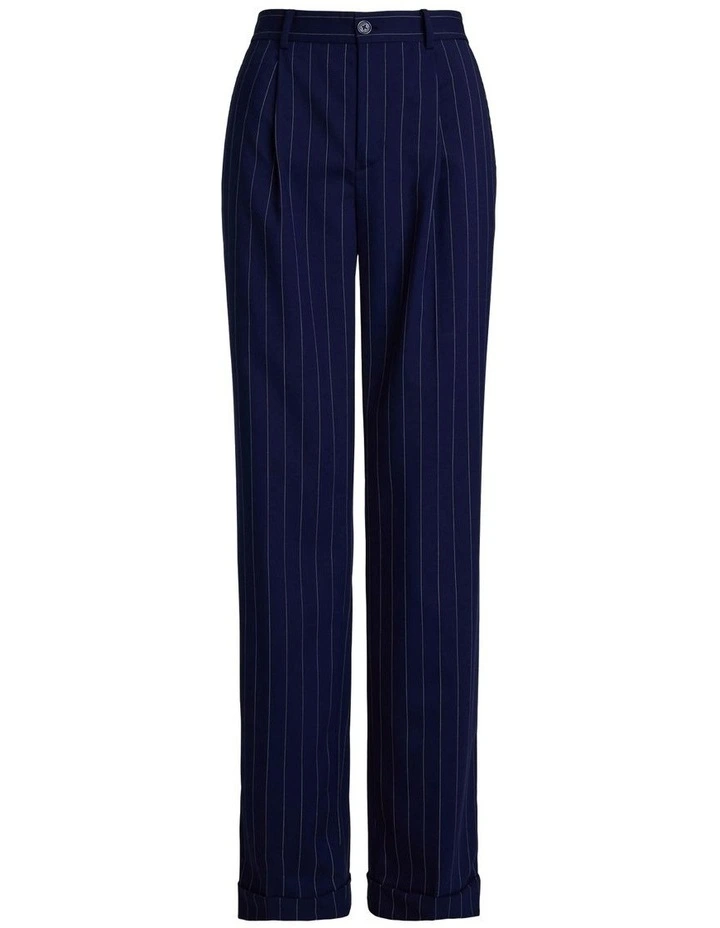 Pinstripe Wool-Blend Twill Pant image 4
