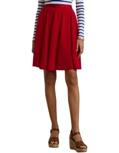 Sandwashed Satin A-Line Skirt