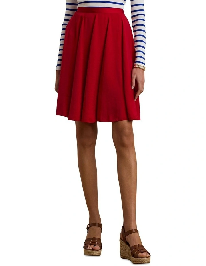 Sandwashed Satin A-Line Skirt image 1