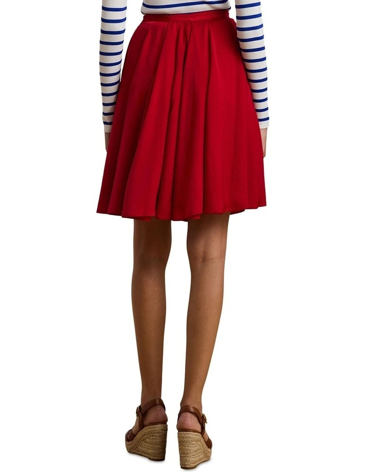 Sandwashed Satin A-Line Skirt image 2