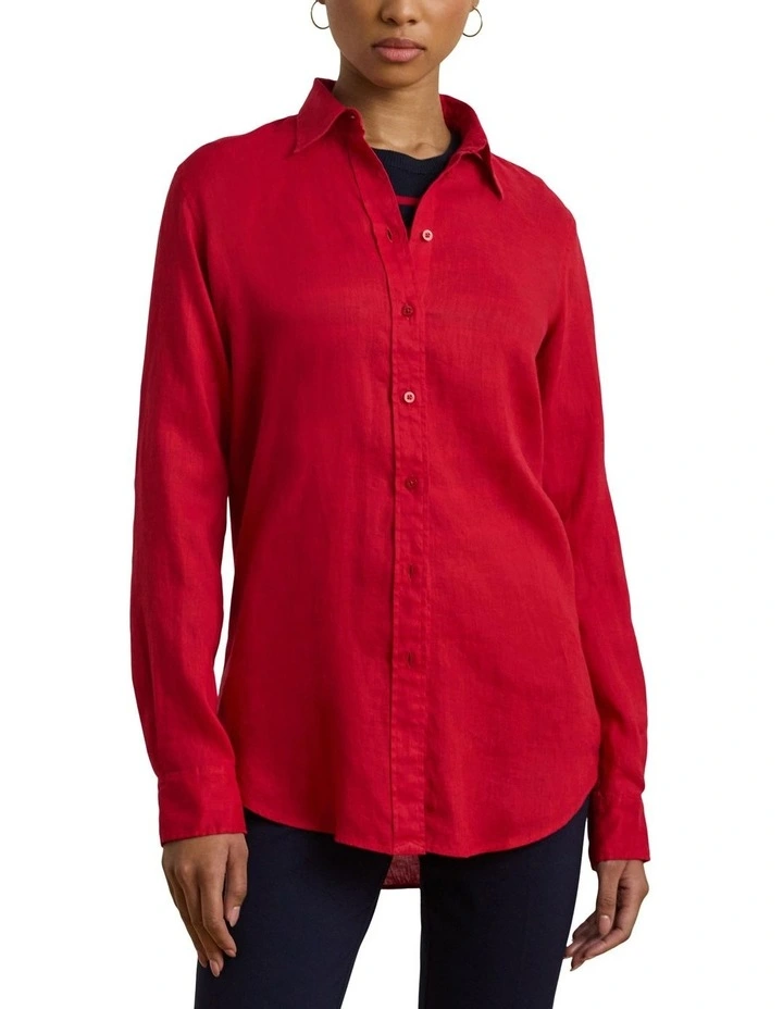 Relaxed Fit Linen Shirt image 1
