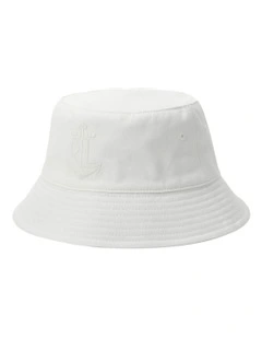 Anchor-Logo Cotton Bucket Hat