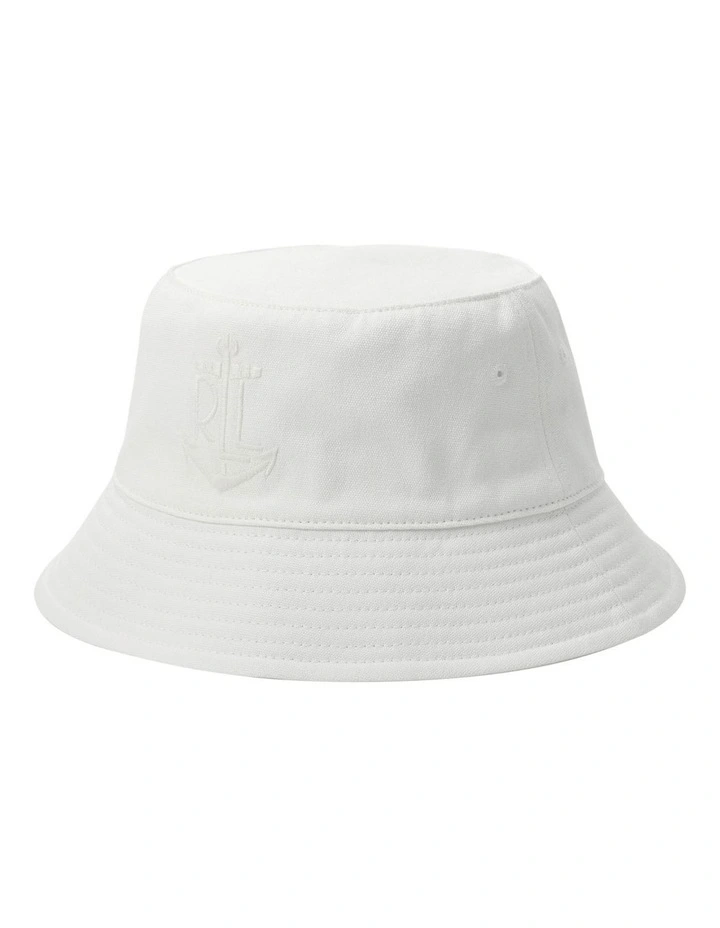 Anchor-Logo Cotton Bucket Hat image 1