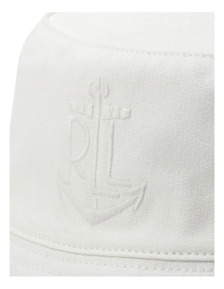 Anchor-Logo Cotton Bucket Hat image 2