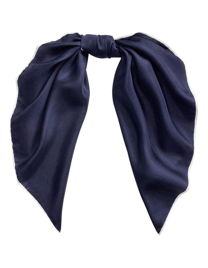 Two-Tone Logo Silk Twill Square Scarf image 1